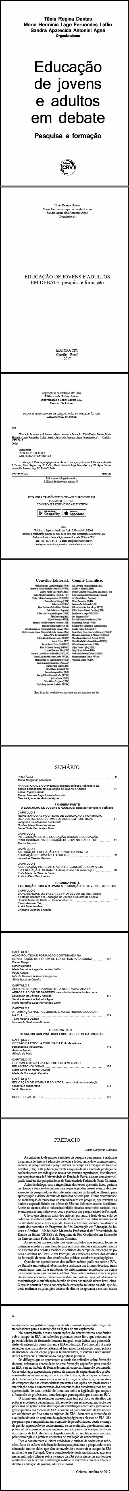 EDUCAÇÃO DE JOVENS E ADULTOS EM DEBATE:<br> pesquisa e formação